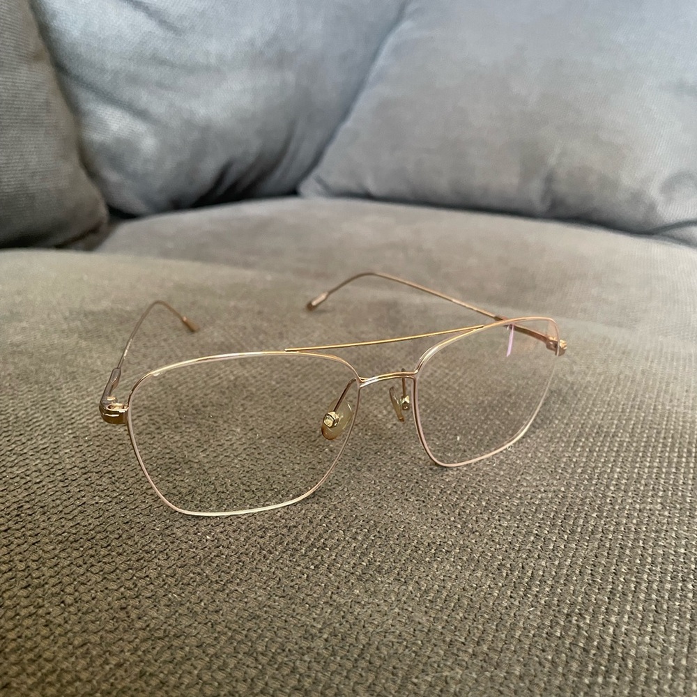 Tom Ford Gold Aviator Glasses - Picture 2 of 7